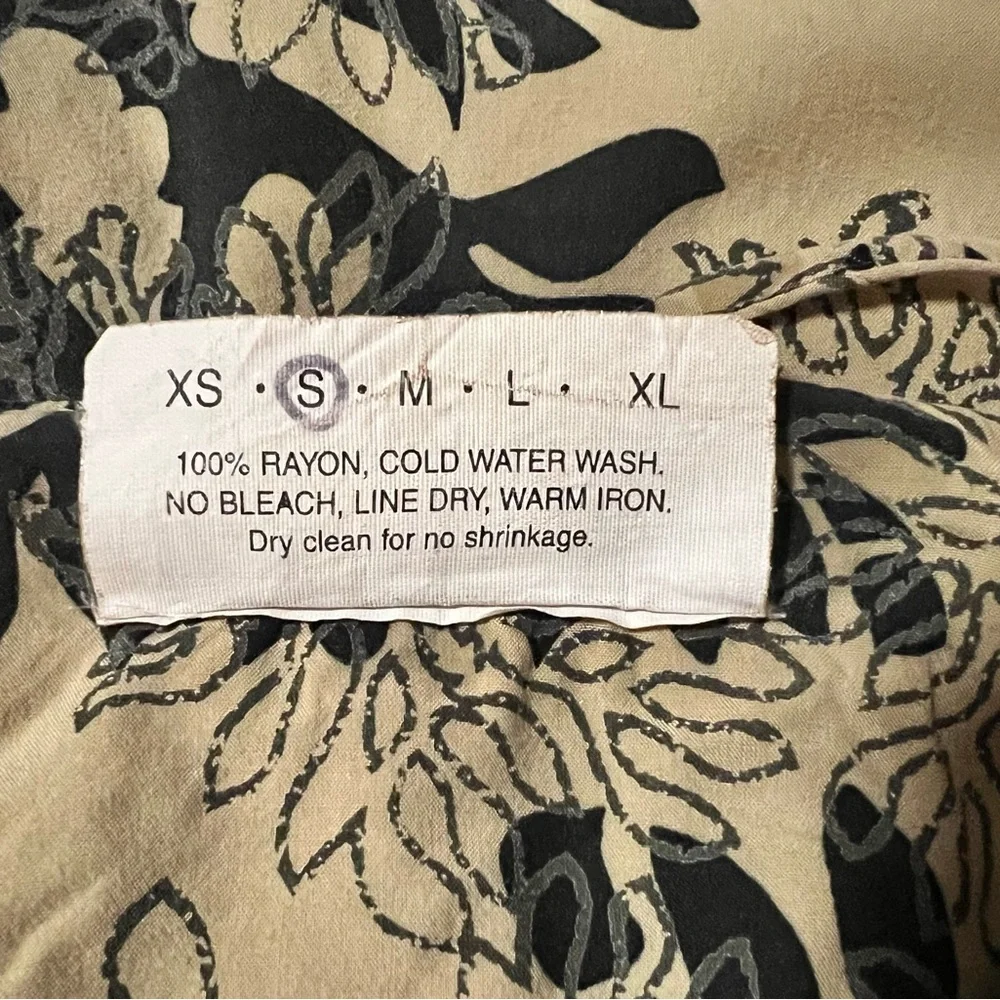 COPY - Manuhealii Black and Tan Slip Dress Spaghetti Strap Resort Wear - Picture 8 of 13